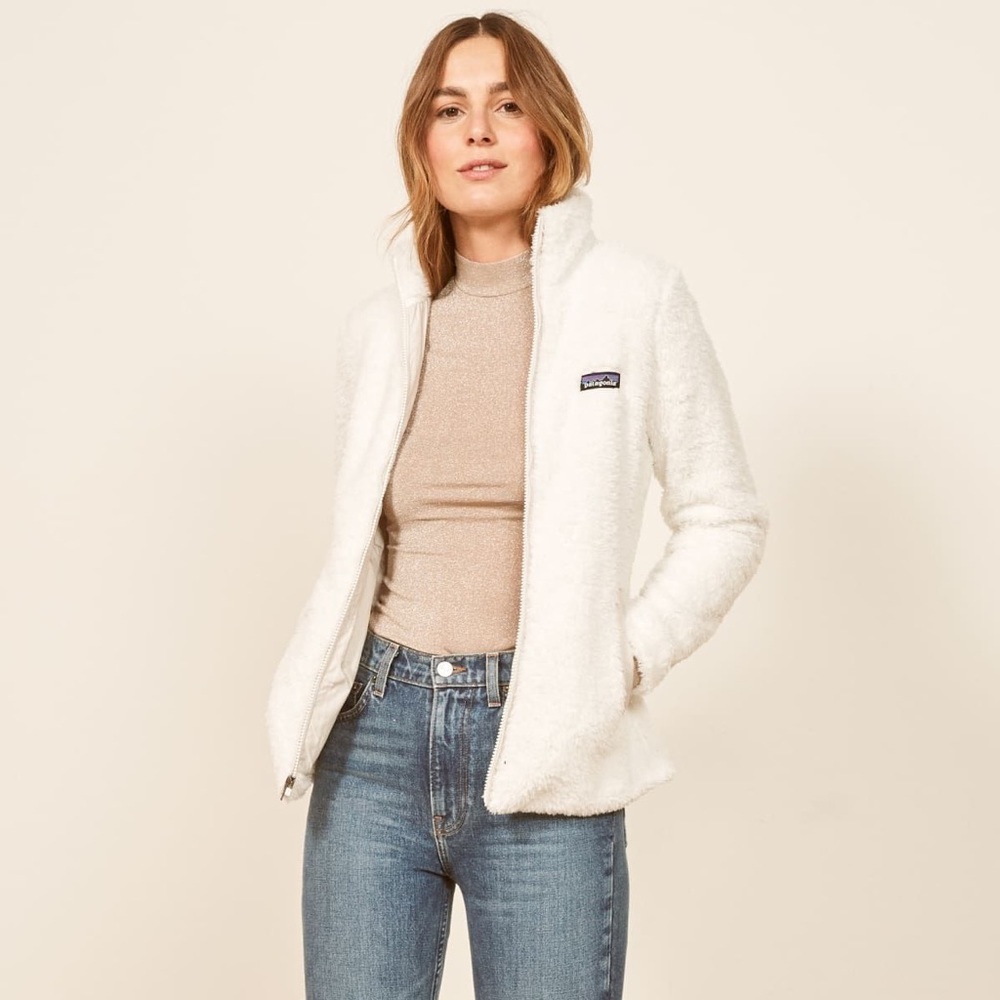 Patagonia Los Gatos White Fleece Jacket